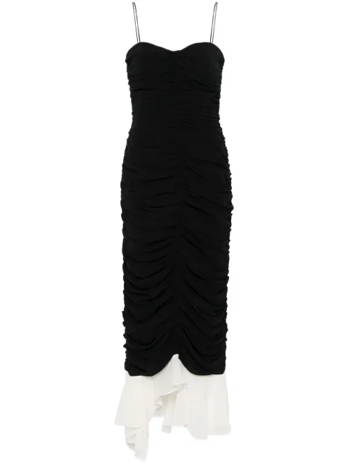 Robe mi-longue à design superposé - ROTATE BIRGER CHRISTENSEN - Modalova