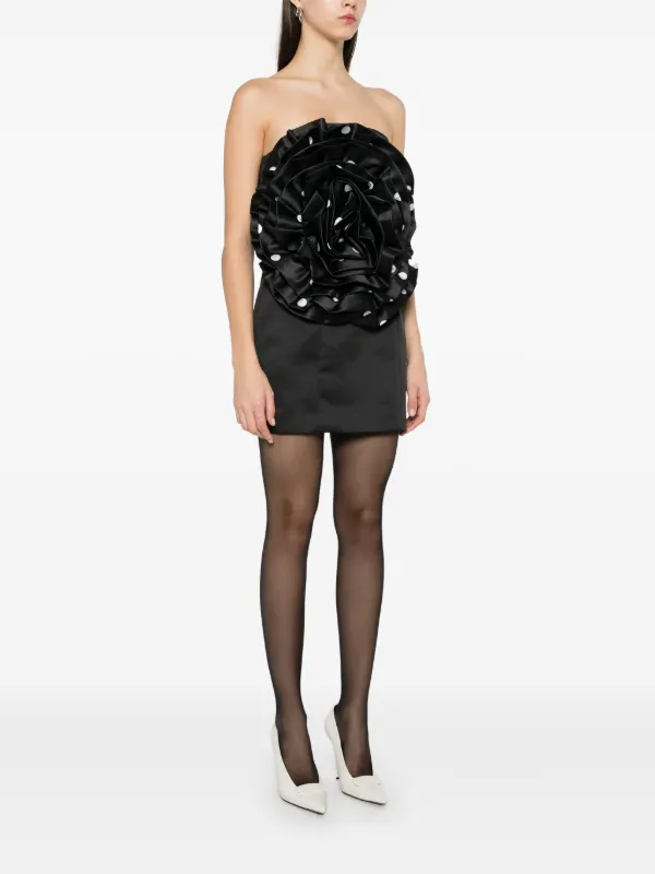 ★ROTATE★ビッグフラワーミニドレス ROTATE BIRGER CHRISTENSEN Big Flower ミニドレス | ブラック