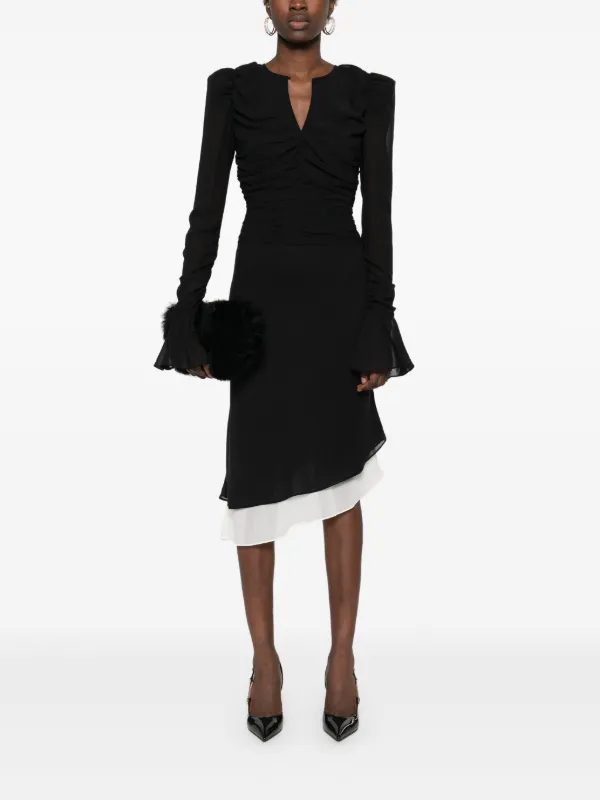 スカート ROTATE Birger Christensen Black miniskirt with micro sequins Rotate Birger Christensen Rotate Ladies Black Sequin Twill