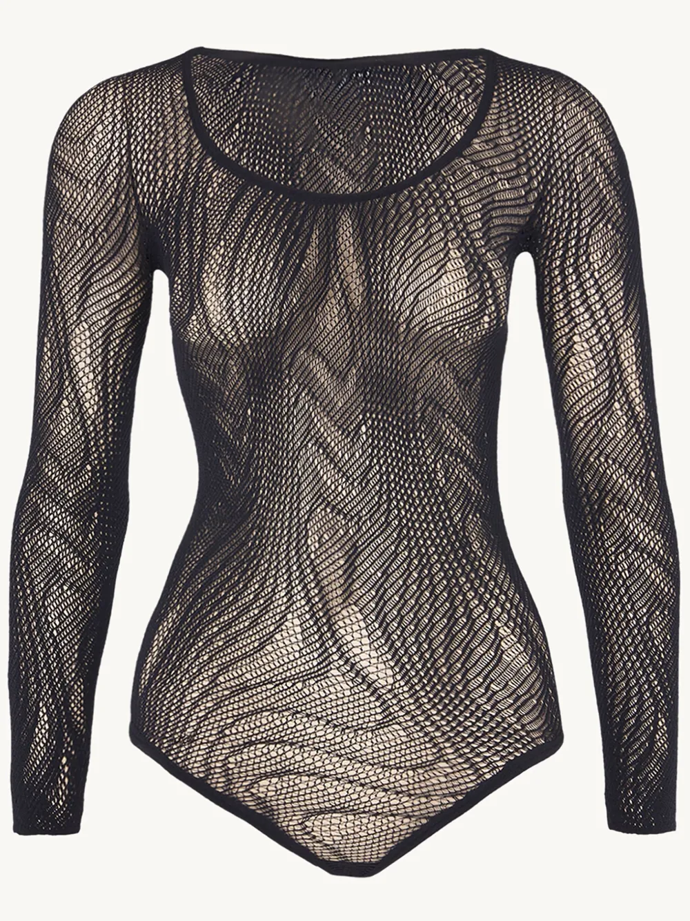 Wolford Body Snake Net String - Nero