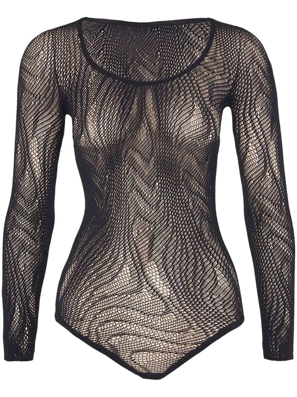 Wolford Snake Net String body Zwart