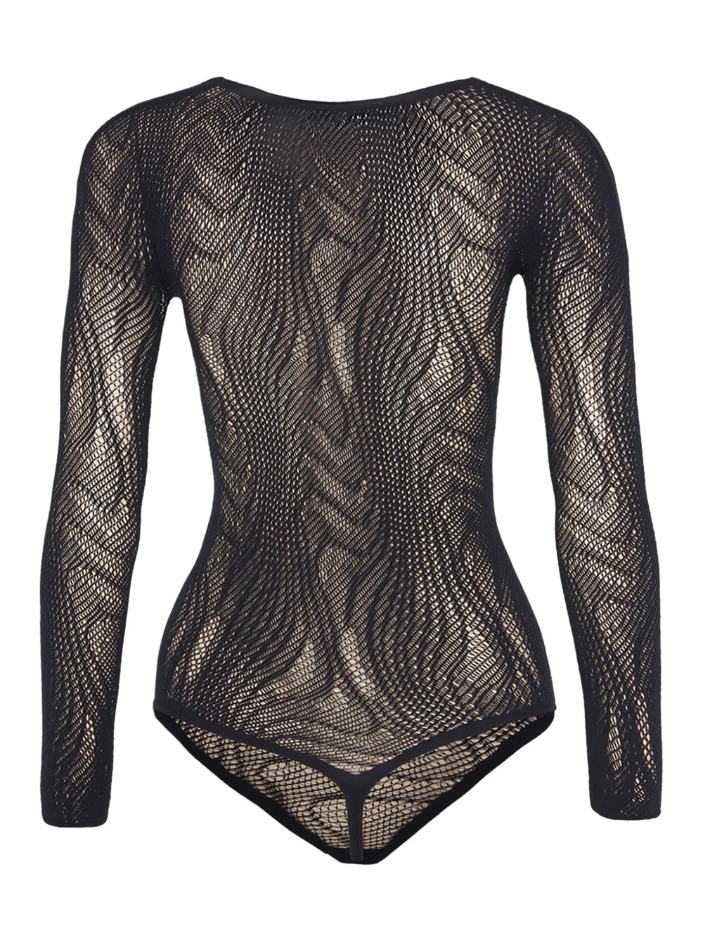 Wolford Snake Net String body Zwart