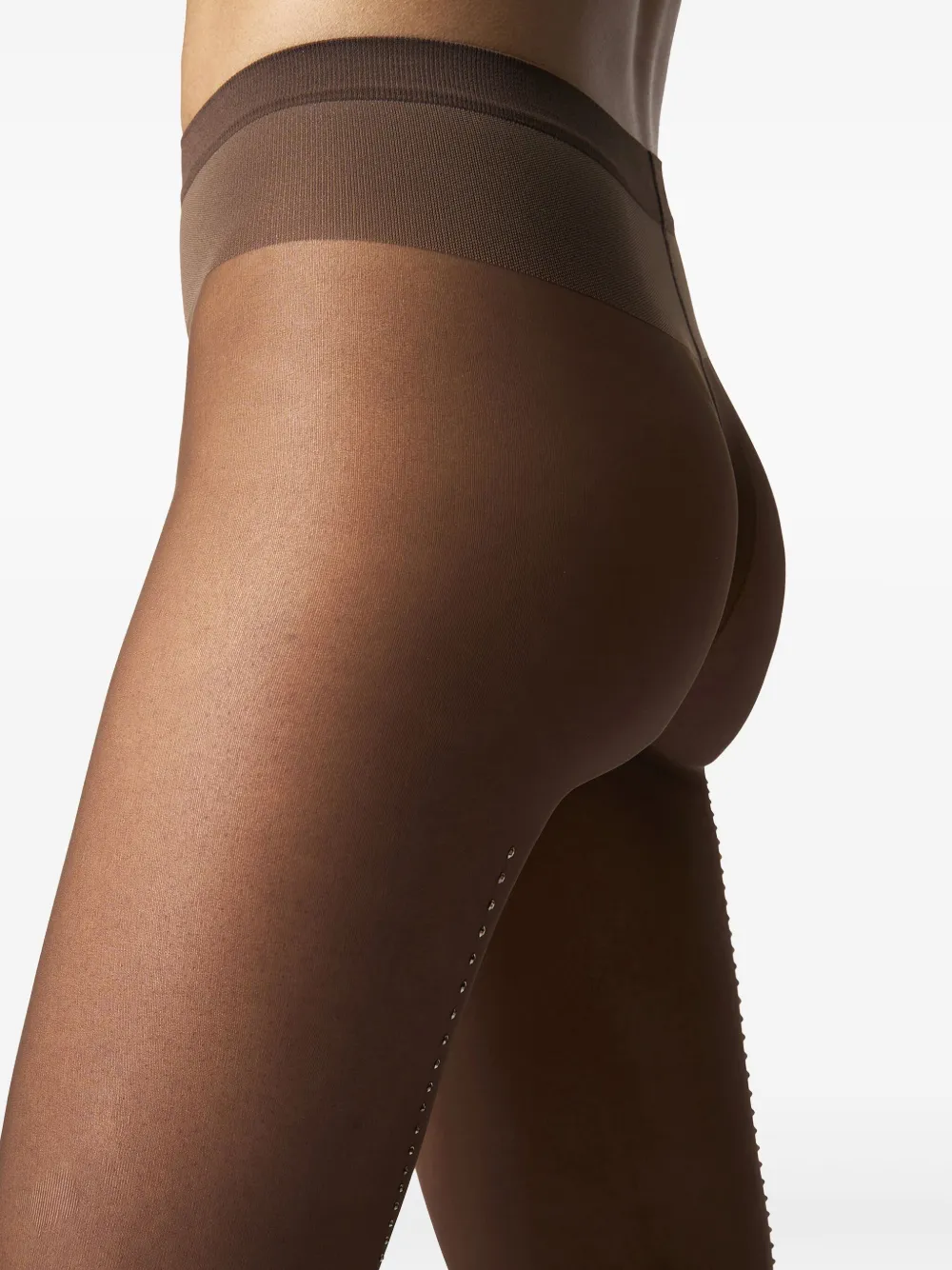 Wolford Panty verfraaid met kristallen Bruin