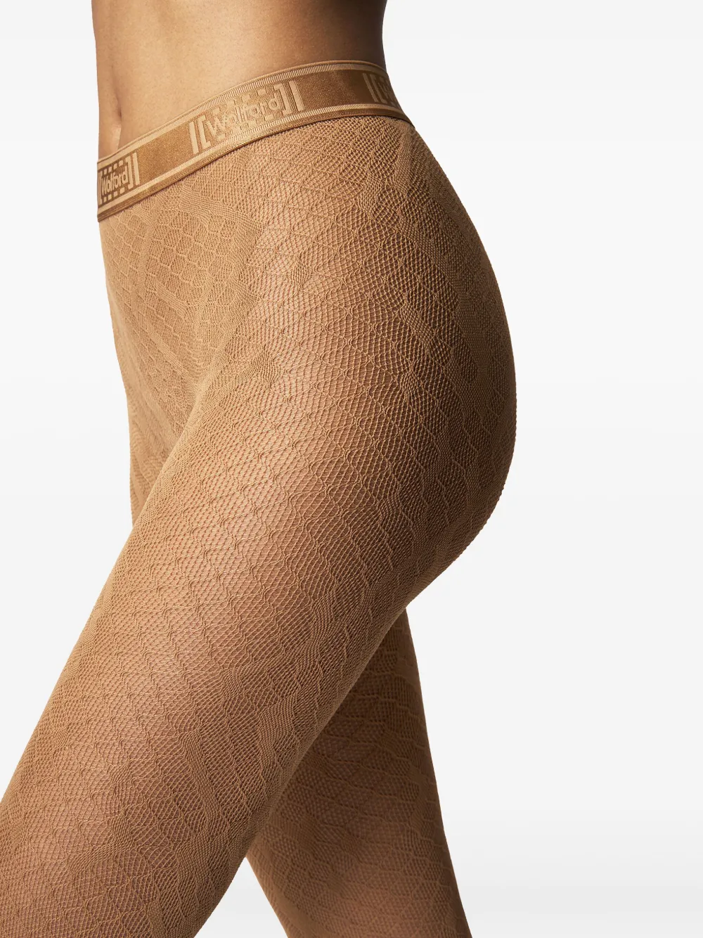 Wolford Panty met pythonprint Bruin