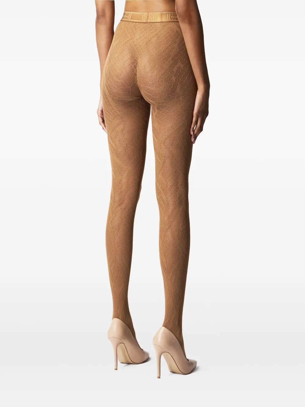 Wolford Panty met pythonprint Bruin