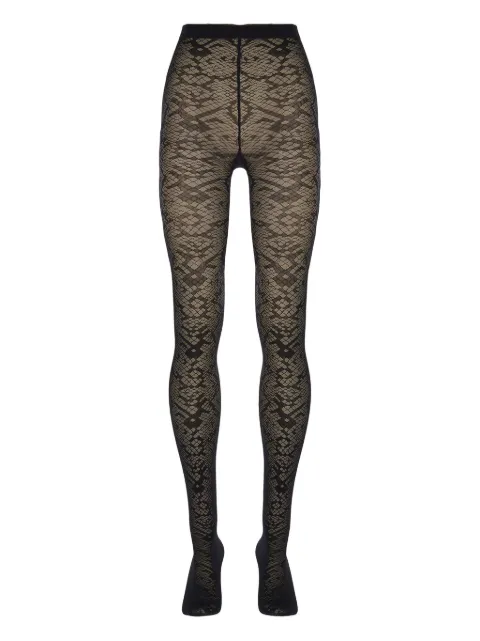 Wolford pantimedias con motivo de serpiente en jacquard