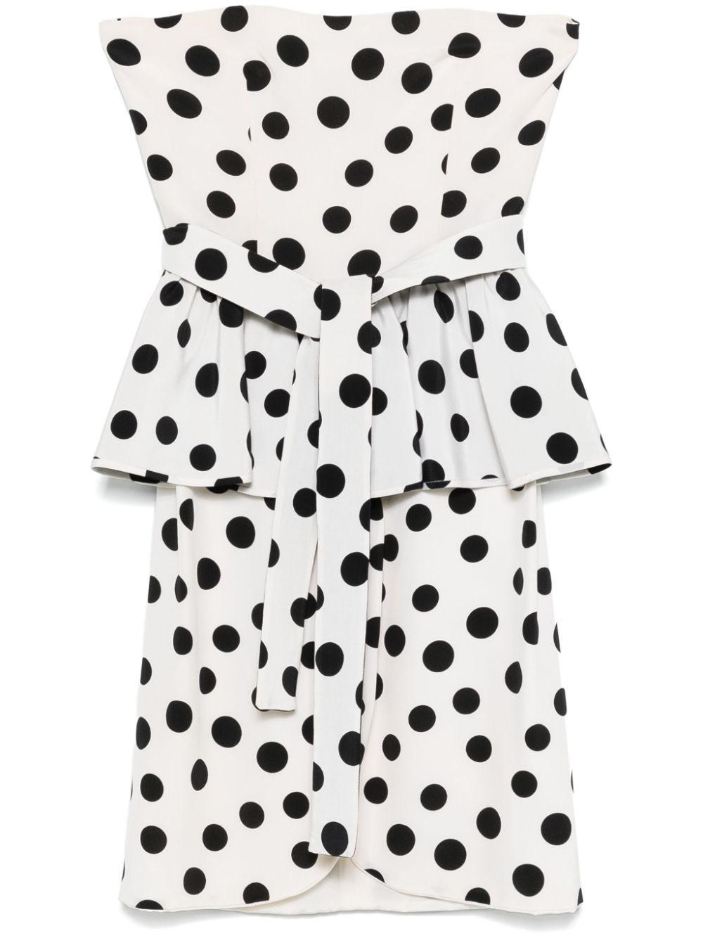 Valentino Garavani Pre-Owned 1980s polka-dot mini dress - Black