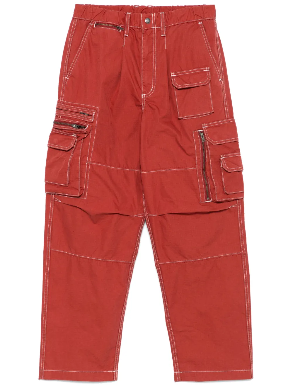 Crazy multi-zip cargo trousers