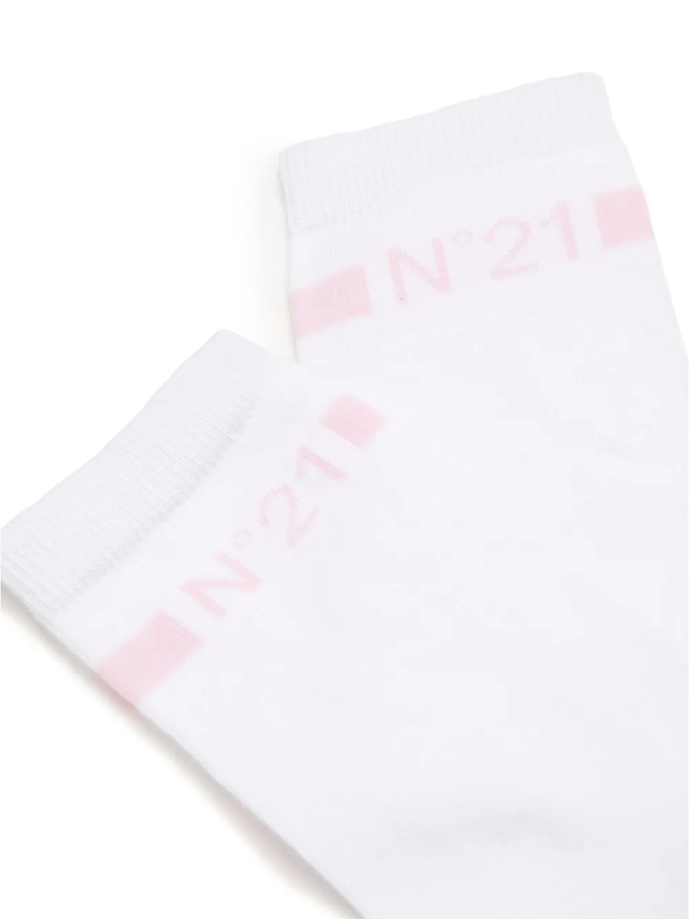 Nº21 Kids Sokken met logo-jacquard - Wit