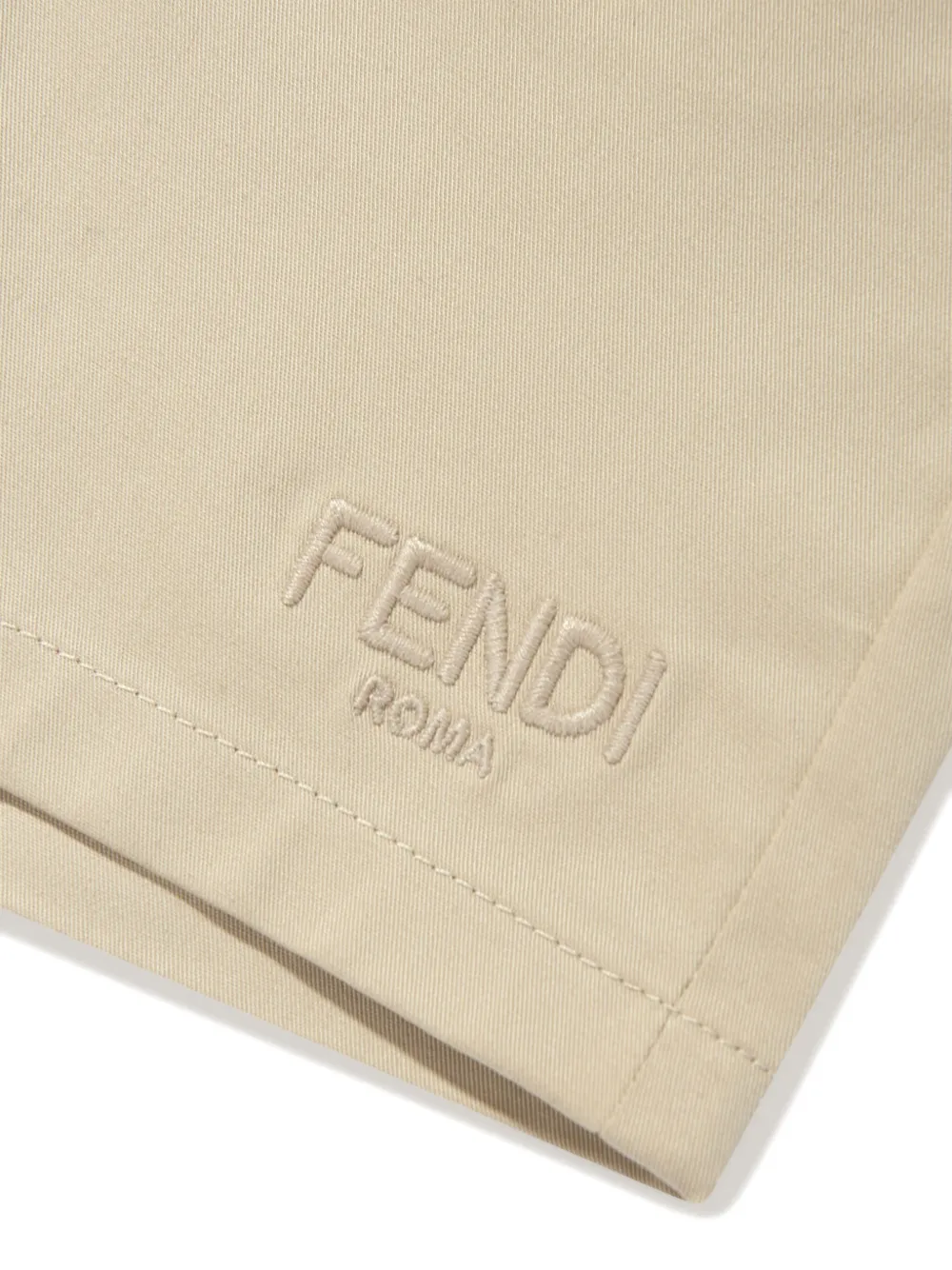 Fendi Kids Shorts met Beer-patroon Beige