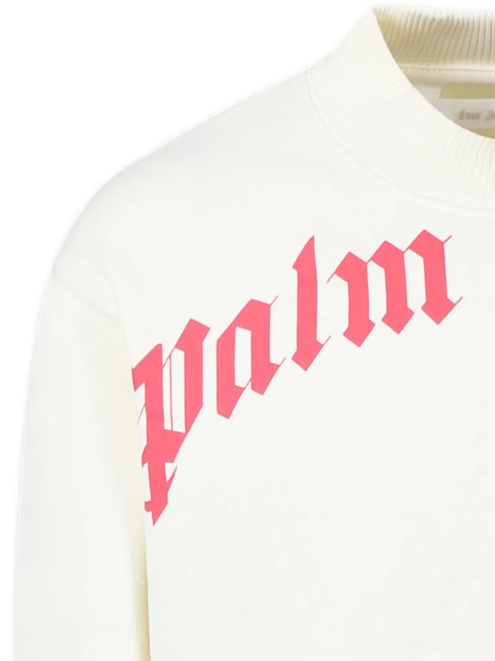 Palm Angels Kids Sweater met logoprint Beige