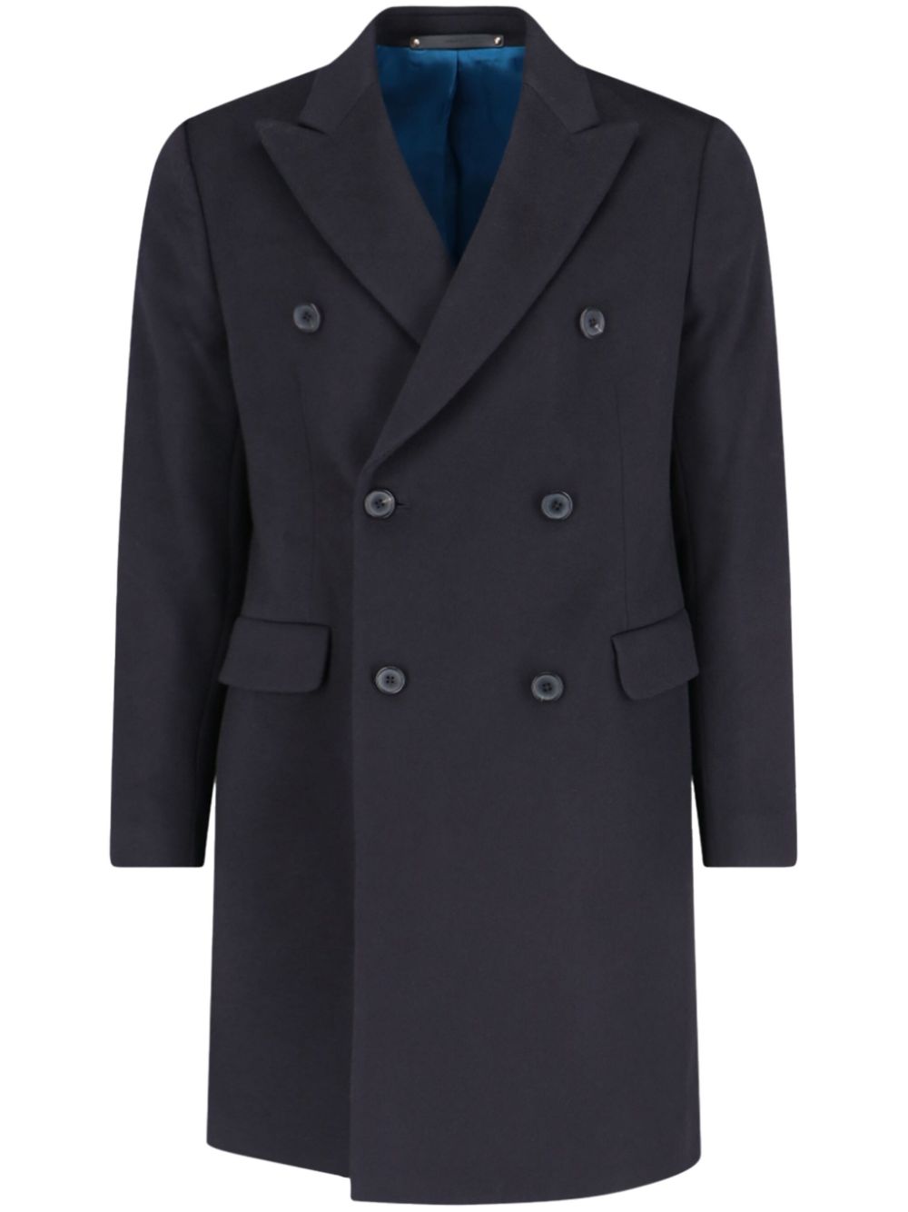 Paul Smith double-breasted coat - Blue