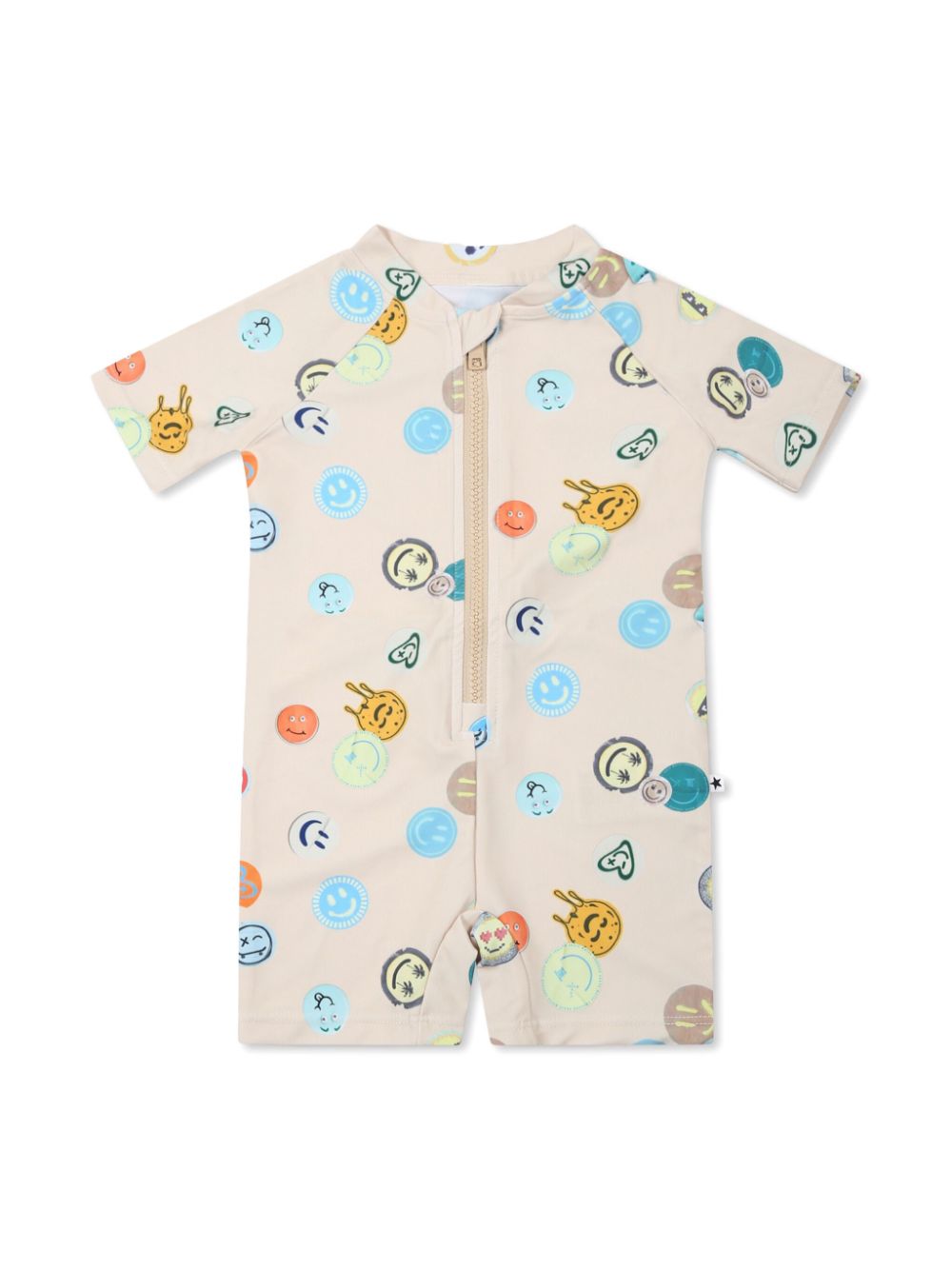 Molo smiley face sun-protection suit - Neutrals