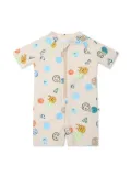 Molo smiley face sun-protection suit - Neutrals