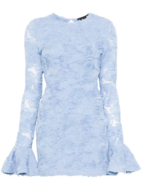 Robe courte à fleurs appliquées - ROTATE BIRGER CHRISTENSEN - Modalova
