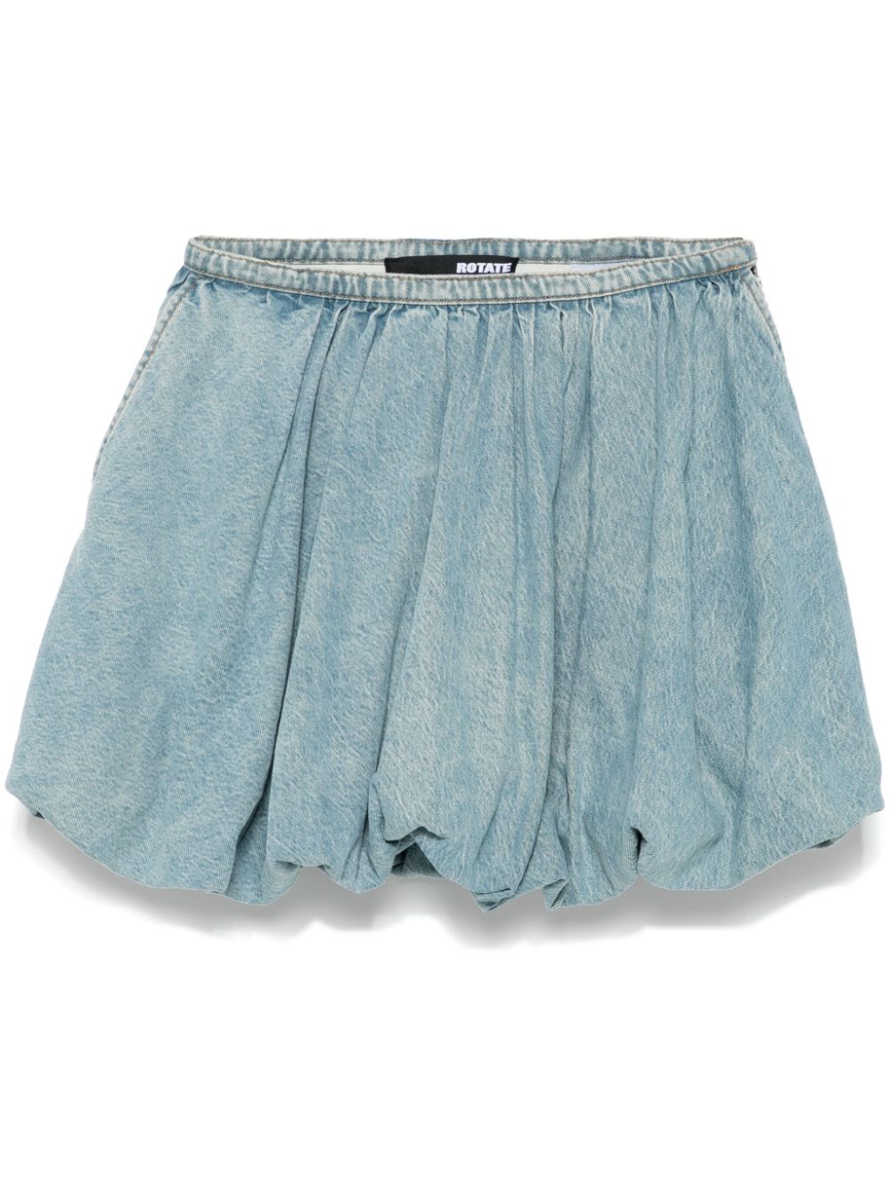 ROTATE BIRGER CHRISTENSEN denim balloon mini skirt - Blue