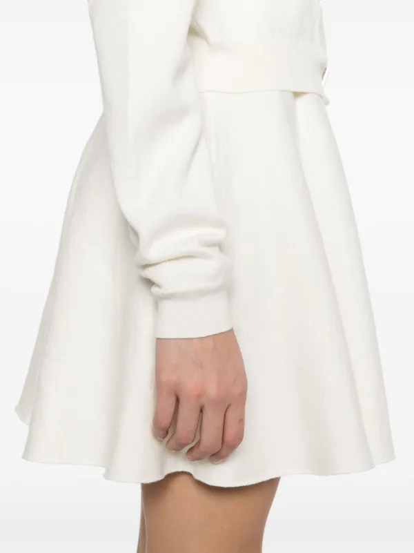 ROTATE BIRGER CHRISTENSEN firm-knit Mini Skirt | Neutrals