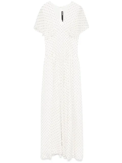 ROTATE BIRGER CHRISTENSEN vestido largo con cuello en V