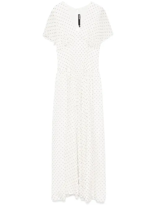 Robe longue à col v - ROTATE BIRGER CHRISTENSEN - Modalova