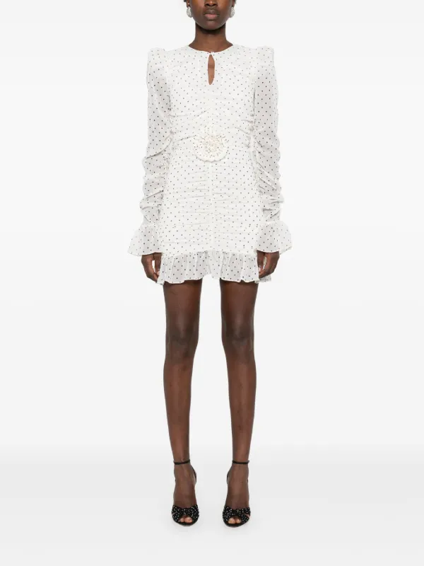 ROTATE BIRGER CHRISTENSEN Printed long-sleeves Mini Dress