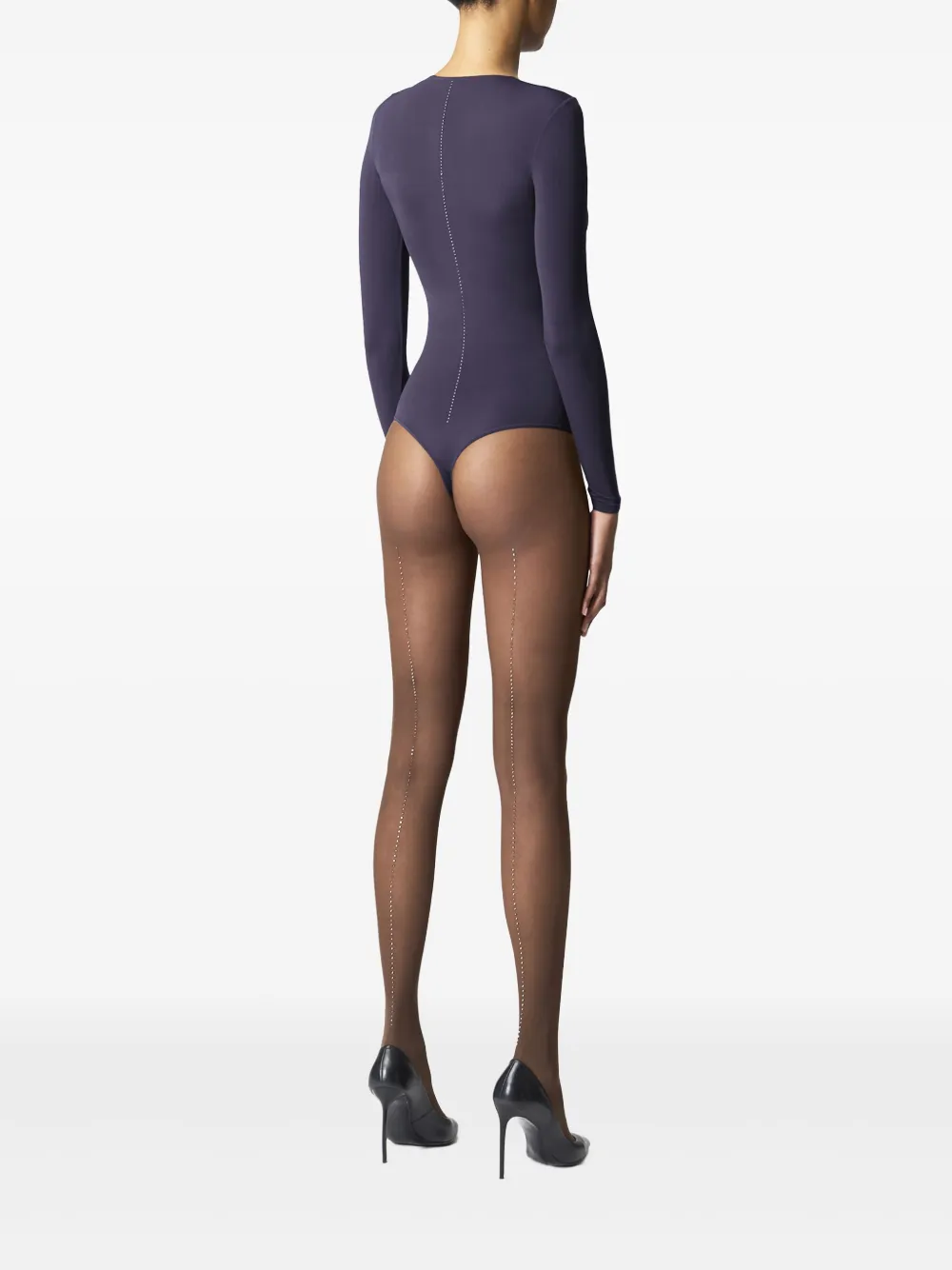 Wolford Naadloze body verfraaid met kristallen Paars
