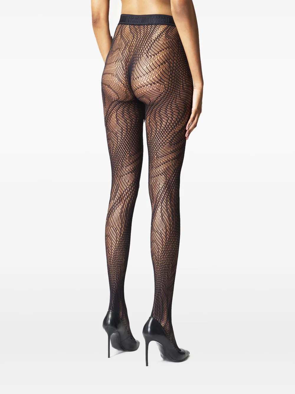 Wolford Snake Net panty Zwart