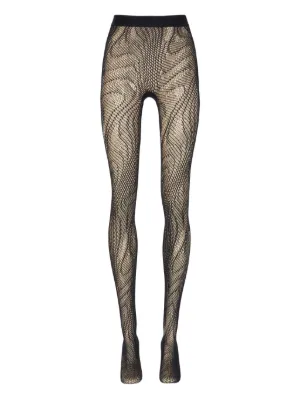 FARFETCH Wolford レギンス　M size Wolford python-print Leggings | Brown | FARFETCH