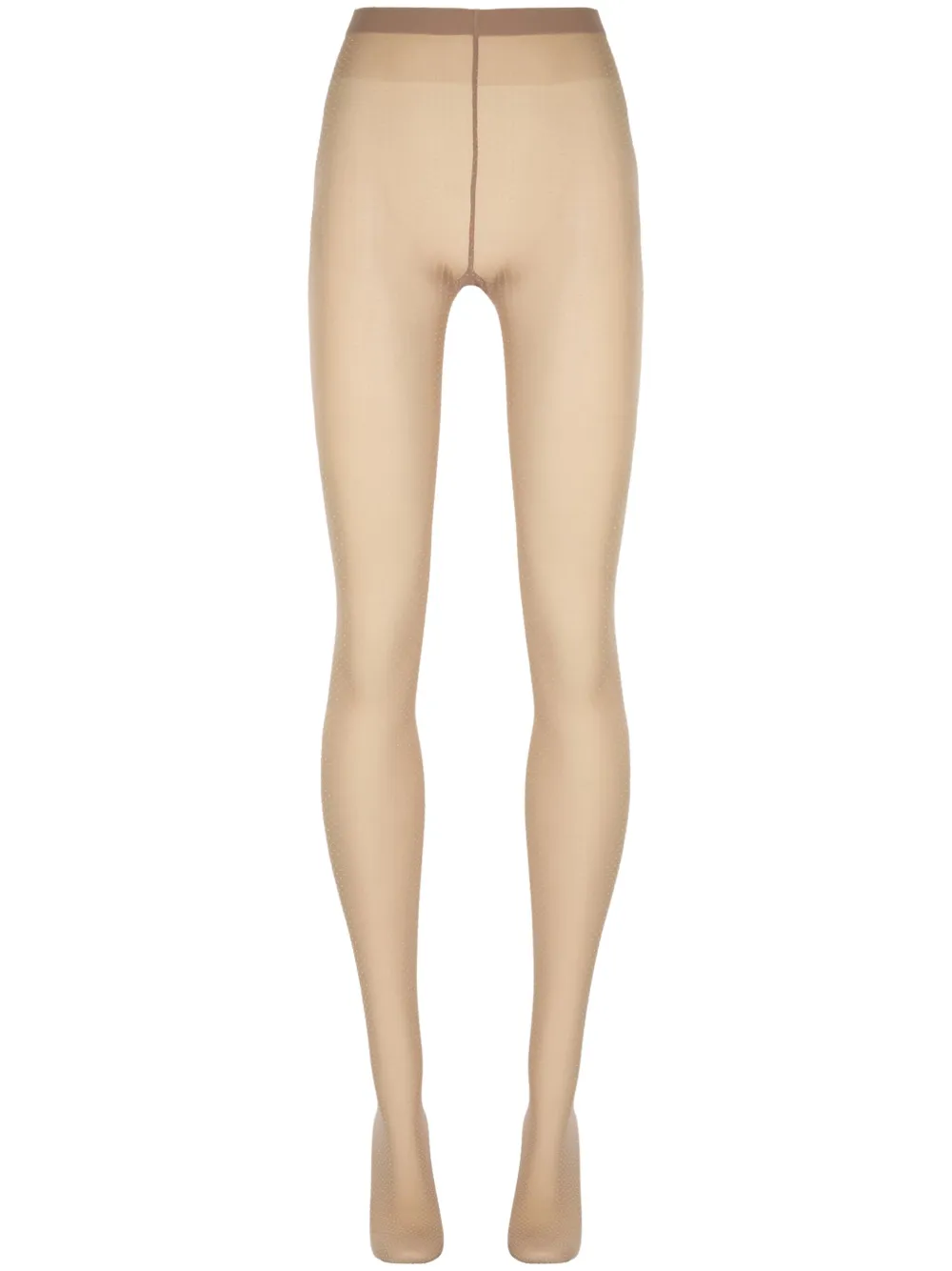 Wolford Micro Dot-patterned Tights In Neutral