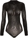 Wolford snake lace bodysuit - Black