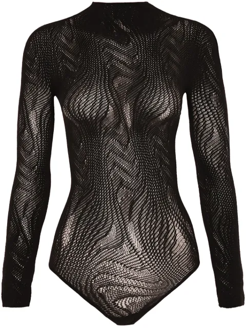 Wolford body con encaje de serpiente