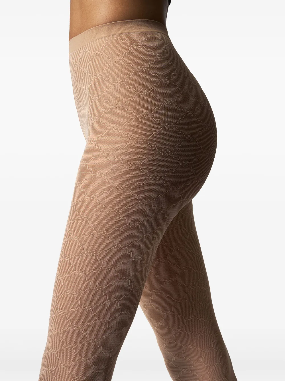 Wolford Panty met geometrisch patroon Beige
