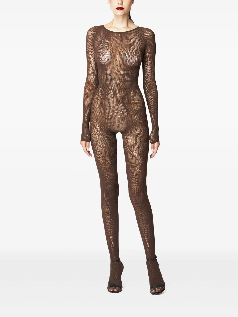 Wolford snake-pattern net catsuit | Full Length | Image 2