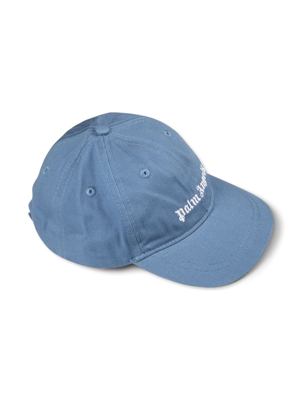 Palm Angels Kids logo-embroidered baseball cap - Blue