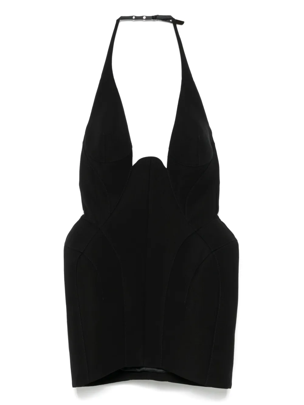 Mugler テーラード ミニドレス - ブラック Mugler テーラード ミニドレス - ブラック