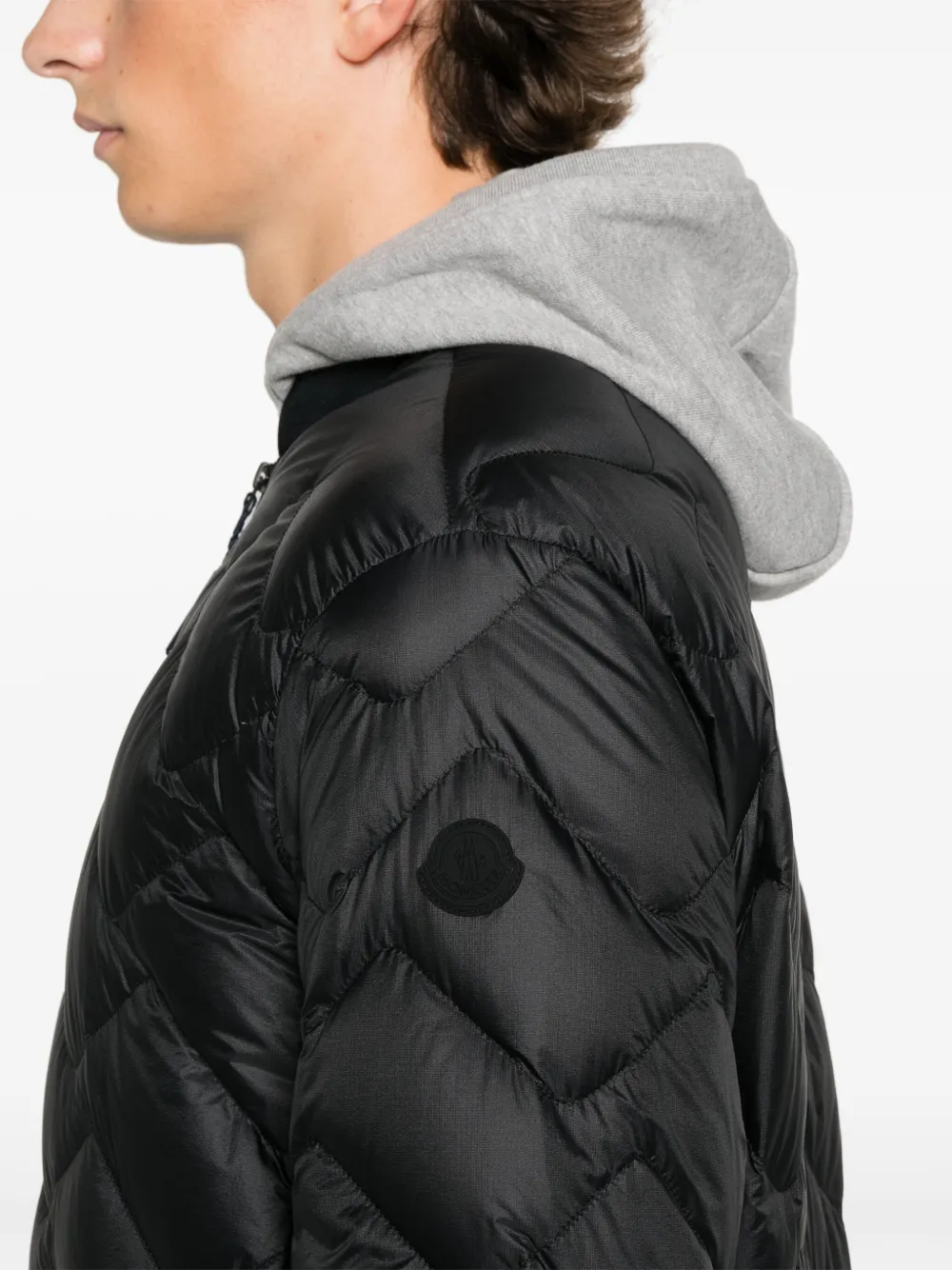 Moncler Brun bomberjack Zwart