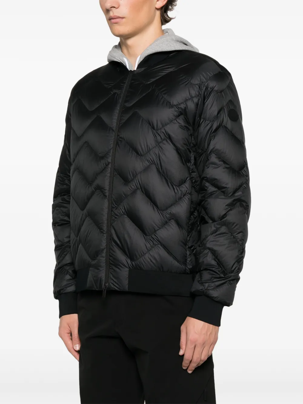 Moncler Brun bomberjack Zwart