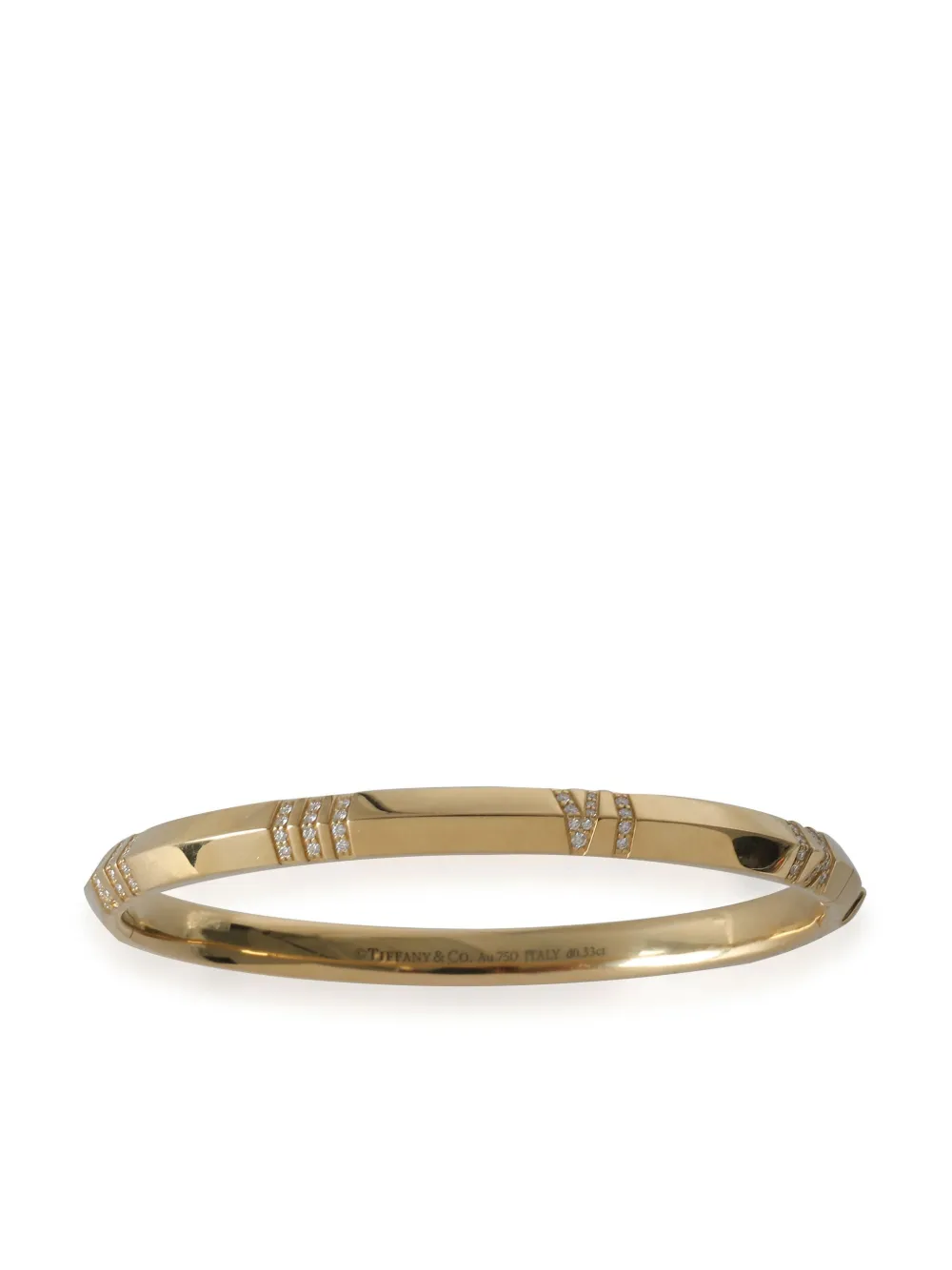 Tiffany & Co. Pre-Owned 18kt yellow gold Atlas diamond bracelet | Pre-Owned | Image 2