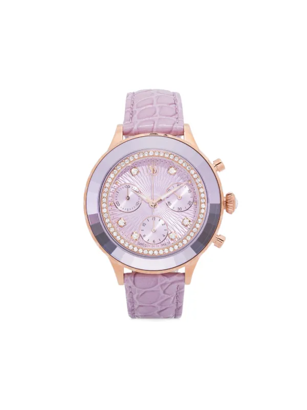 Swarovski Octea Chrono 37mm | Purple | FARFETCH PH