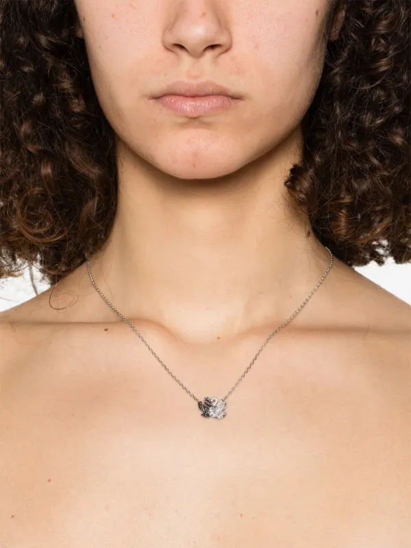 Swarovski Swan Pendant Necklace | Silver | FARFETCH