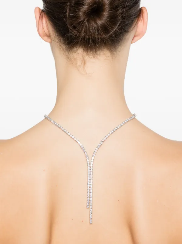 Swarovski Matrix Tennis ネックレス | シルバートーン | FARFETCH JP