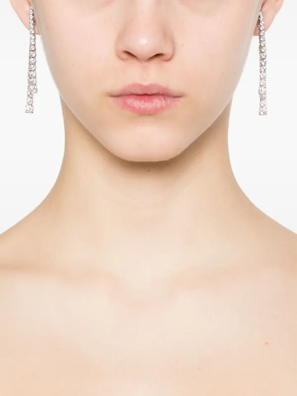 Swarovski Matrix ドロップピアス | シルバートーン | FARFETCH JP