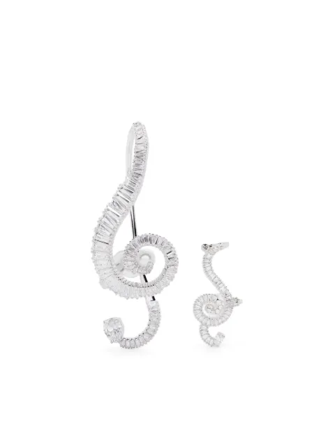 Swarovski crystal-embellished clip earrings 