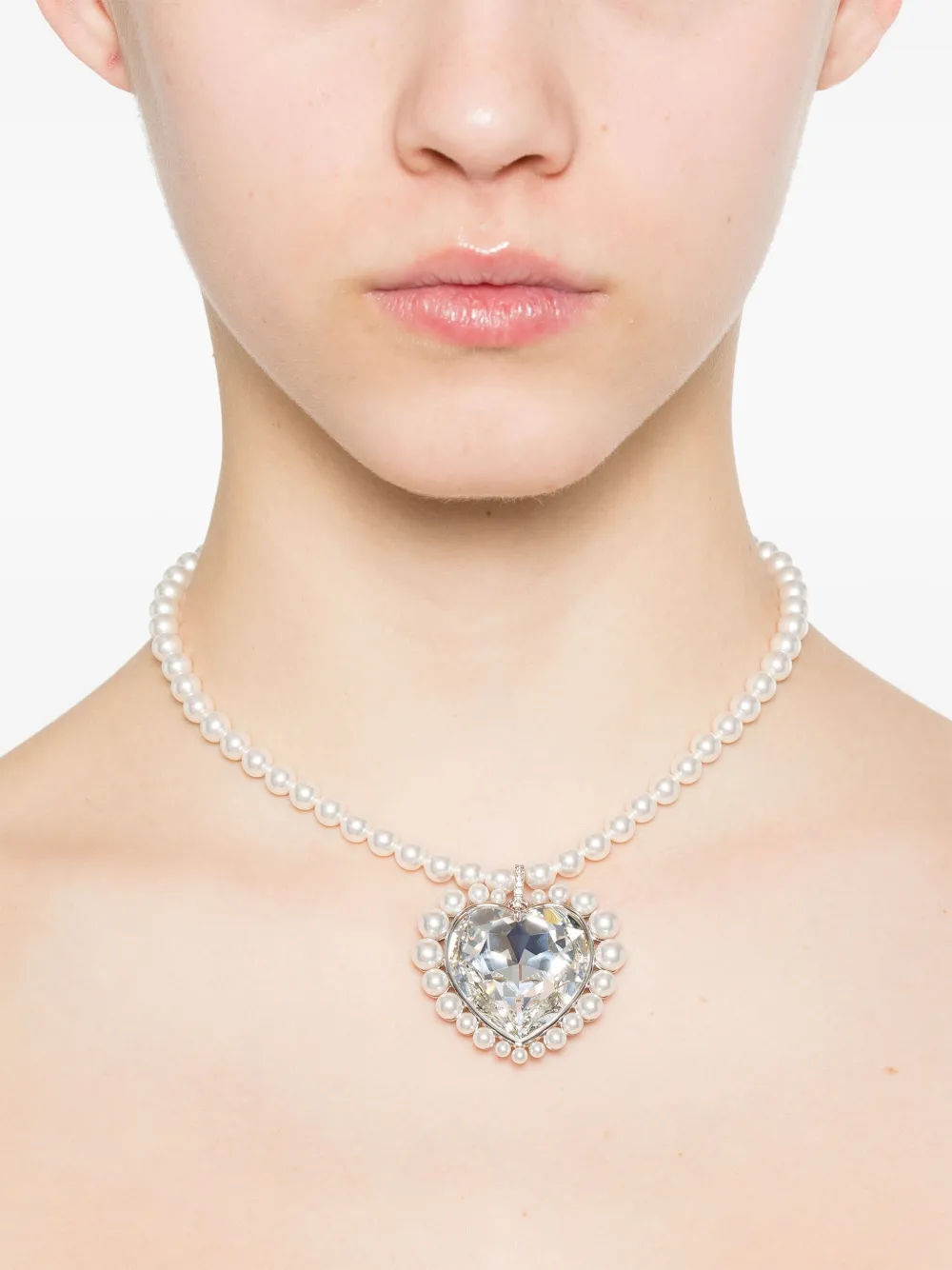 Swarovski x Ariana Grande halsketting met parel - Zilver