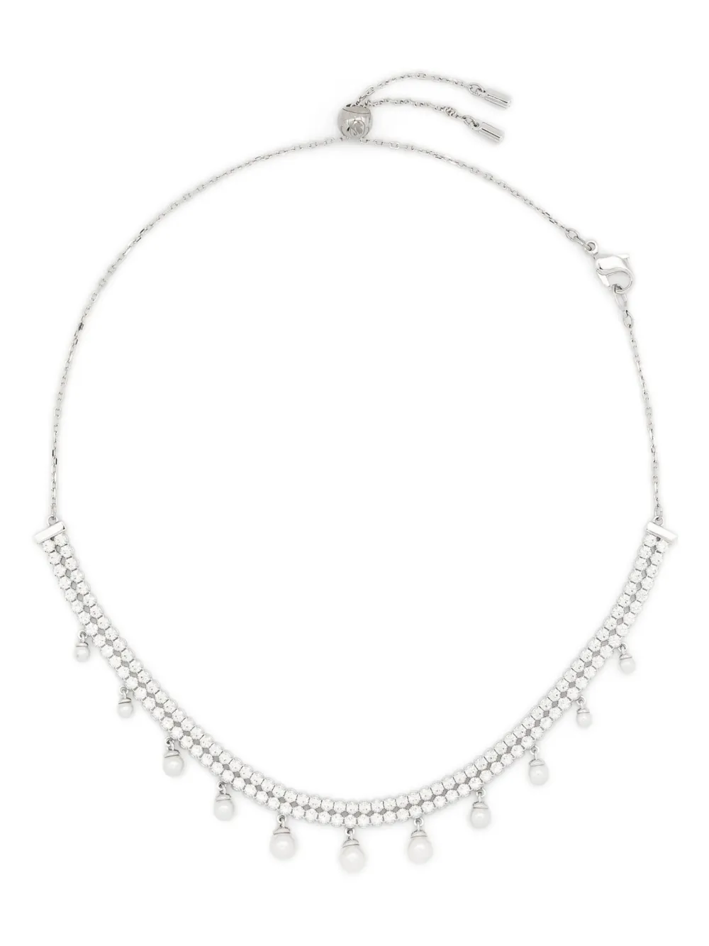 Swarovski Capsule チョーカー - シルバートーン Swarovski Capsule チョーカー - シルバートーン