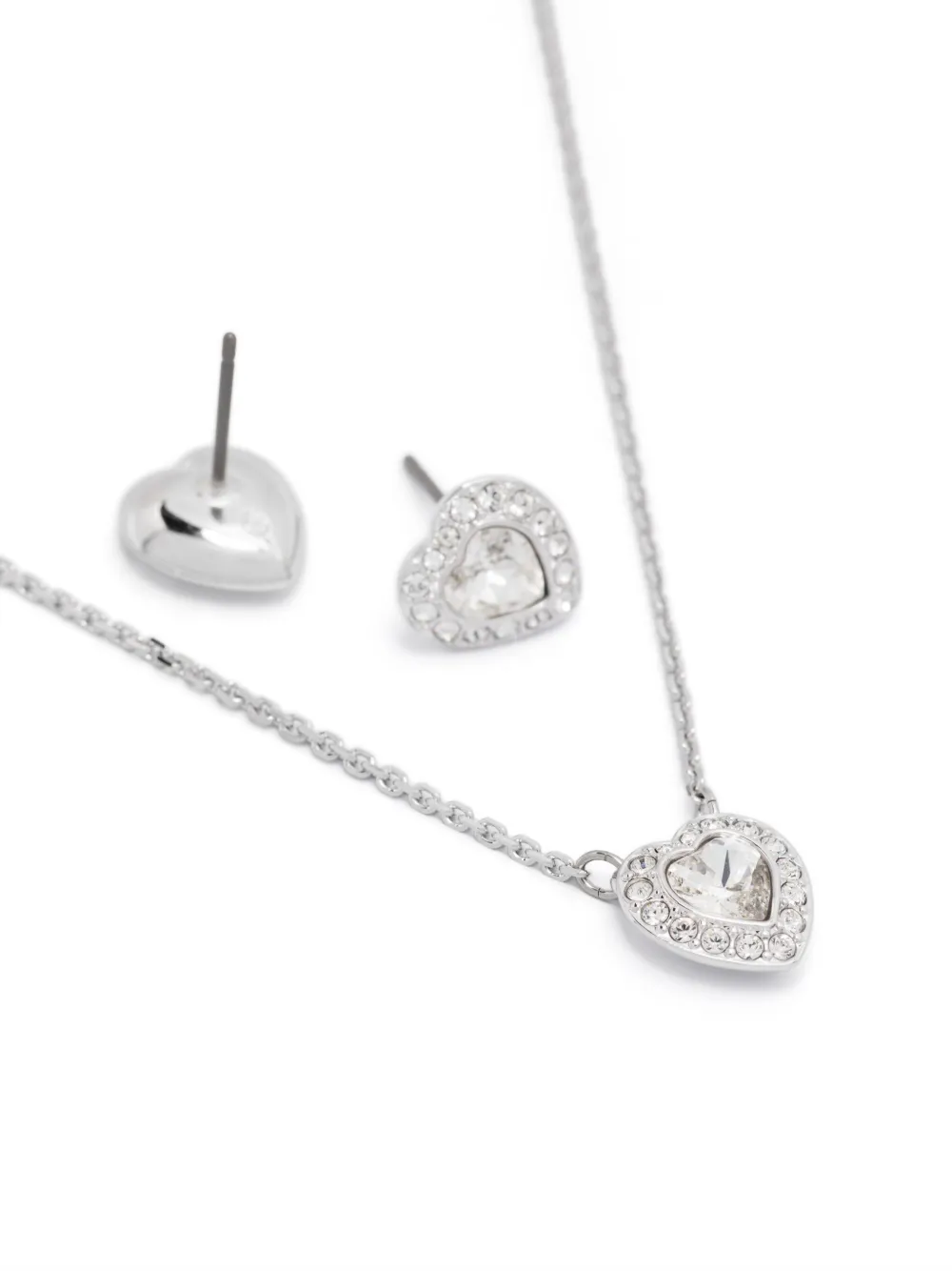 Swarovski Angelic Necklace Set In Silver