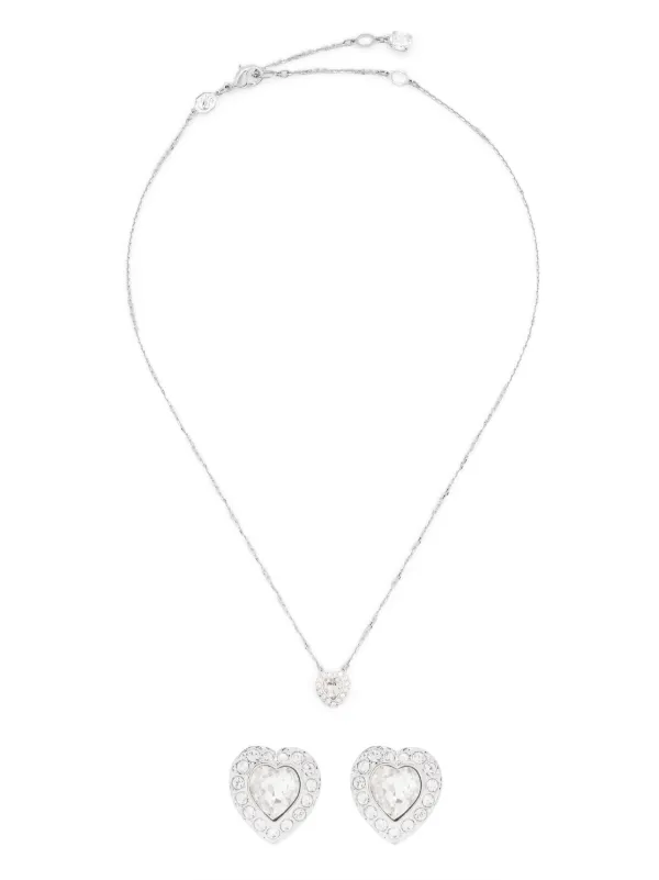 Swarovski Angelic Necklace Set Silver FARFETCH JO