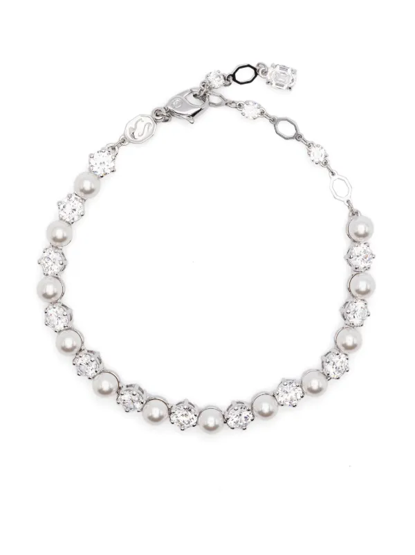スワロフスキー　ブレスレット　マトリックステニス　ジルコニア　シルバートーン Swarovski Matrix Tennis ブレスレット | シルバートーン | FARFETCH JP