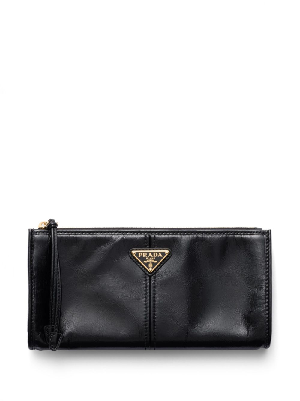 Prada leather pouch bag - Black