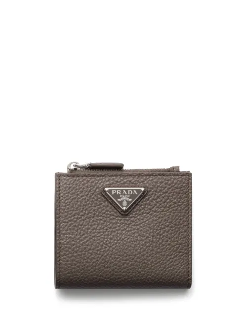 Prada portefeuille en cuir - Gris - Prada - Modalova