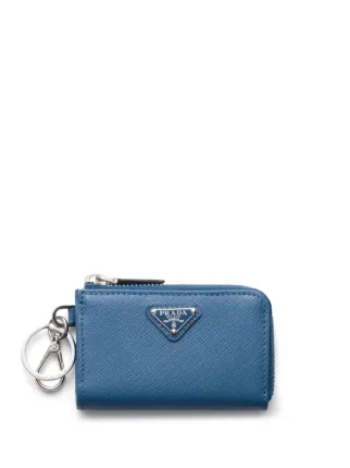 Prada サフィアーノレザー コインケース | ブルー | FARFETCH JP